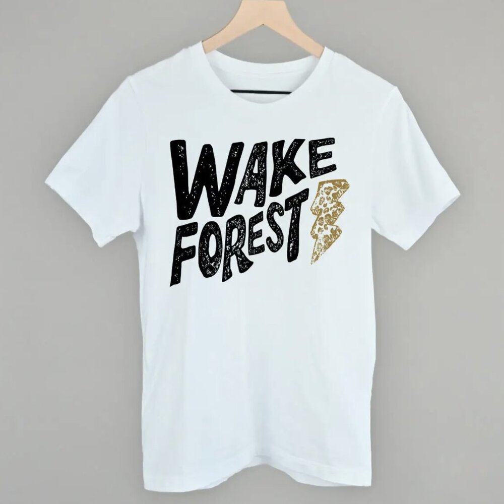 Wake Forest University Lightning Tee Shirt